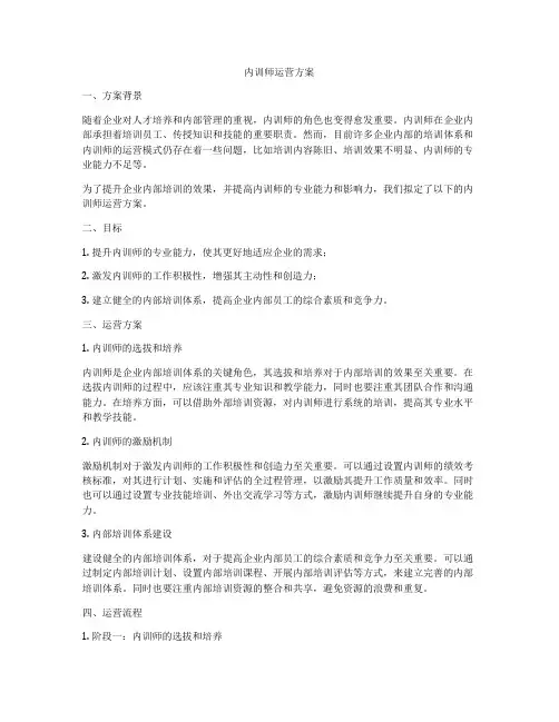 内训师运营方案