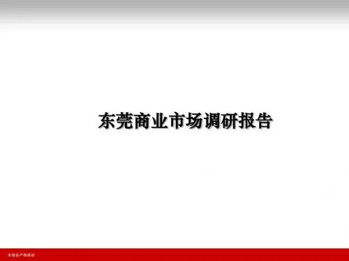 东莞_城区商业_市场_商业调查报告