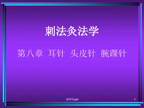 刺法灸法学耳针头皮针腕踝针ppt课件