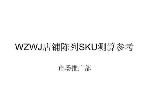 店铺陈列SKU测算参考