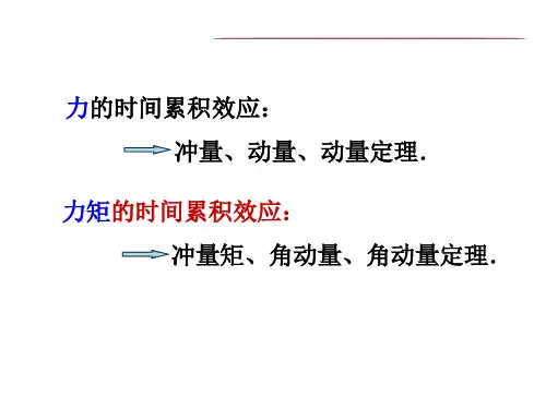 角动量 角动量守恒定律