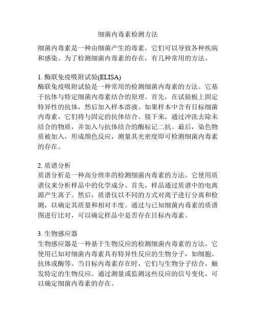 细菌内毒素检测方法