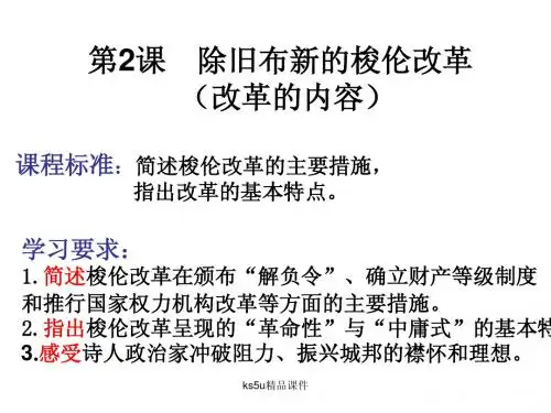 1.2《除旧布新的梭伦改革》课件(新人教版选修1)