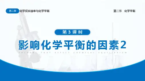压强对化学平衡的影响课件高二化学人教版(2019)选择性必修1