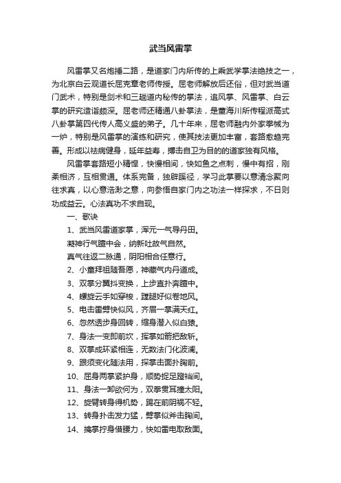 武当风雷掌