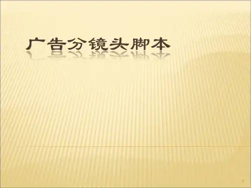 广告分镜头脚本ppt课件