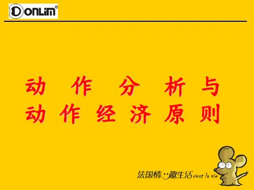 动作分析及动作经原则