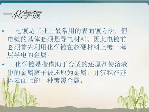 超硬材料表面镀覆解析课件PPT