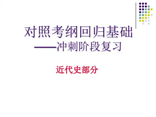 历史：世界近代、中国近代史复习课件