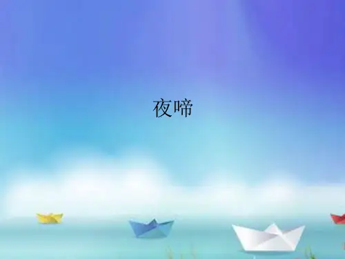 小儿推拿课件：夜啼