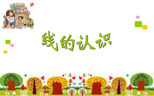  北师大版 四年级上册数学《线的认识》(课件) 