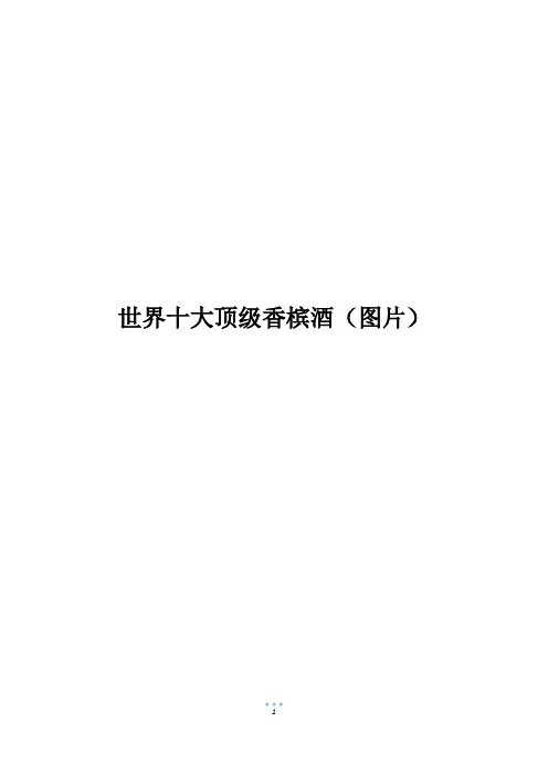 世界十大顶级香槟酒(图片)