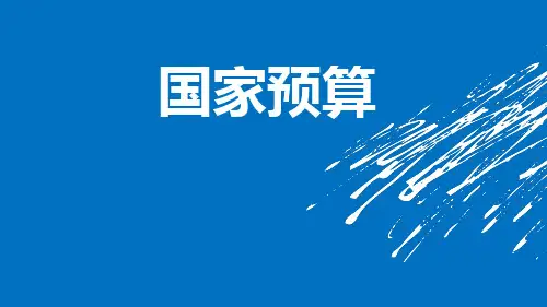 国家预算ppt
