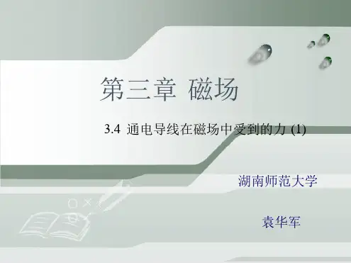 34通电导线在磁场中受到的力讲解