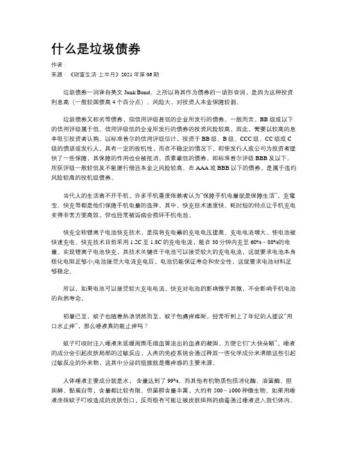 什么是垃圾债券