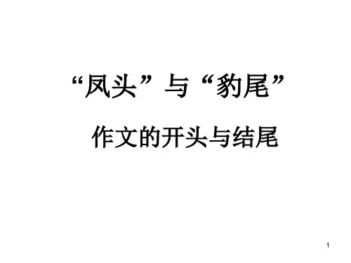 我的作文的开头和结尾ppt课件