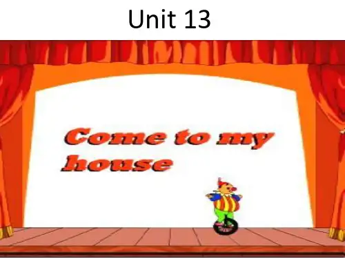 剑桥儿童英语基础版第一级_Unit13-0(课堂PPT)