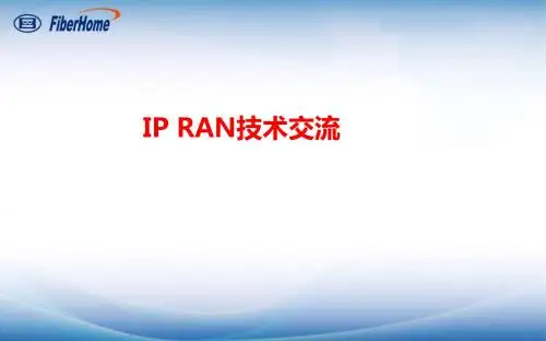 IP RAN-1 技术交流