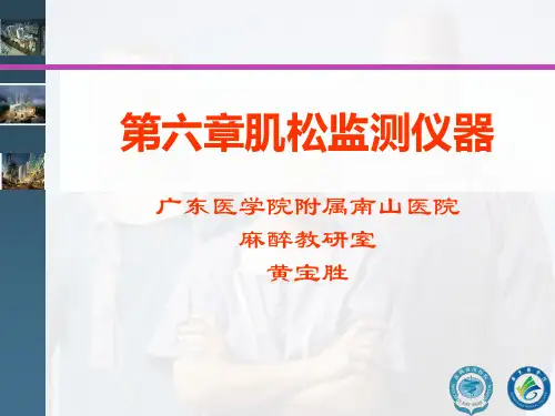 黄宝胜第六章肌松监测仪器
