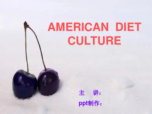 American Diet Culture