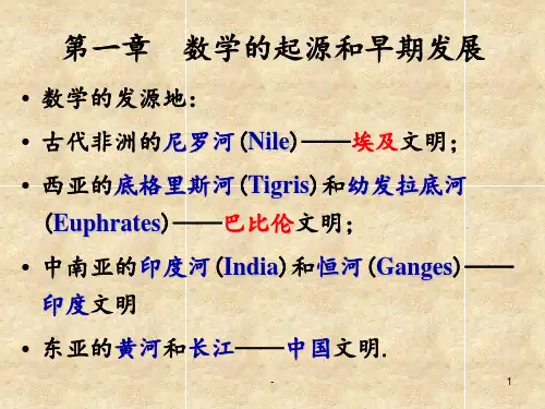 数学史部分1古埃及的数学PPT课件