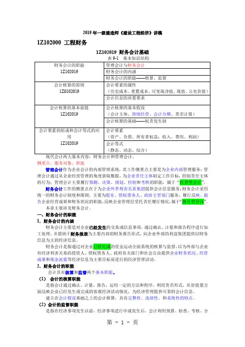 2019一级建造师工程经济第2章38页