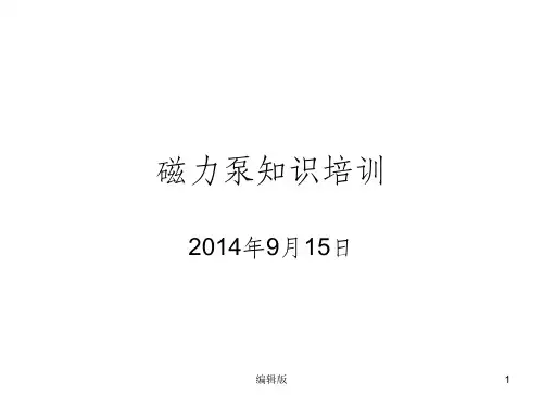 磁力泵培训(机修)