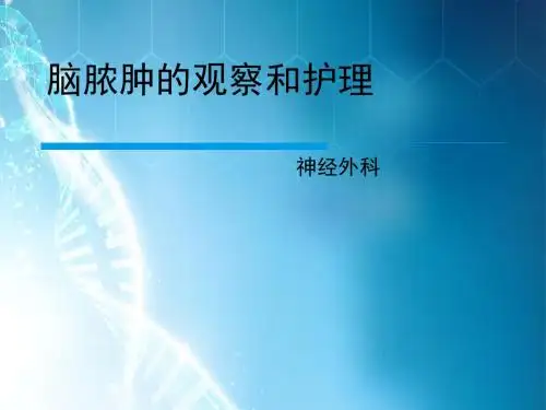 脑脓肿的观察和护理ppt课件