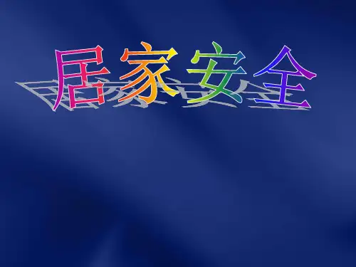 小学生居家安全 ppt课件