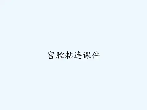 宫腔粘连课件
