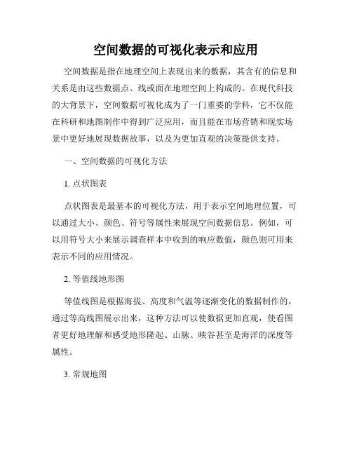 空间数据的可视化表示和应用