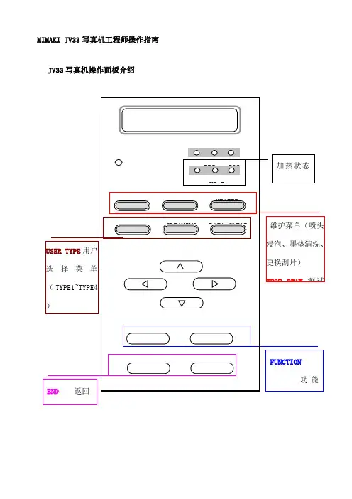 MIMAKIJV写真机工程师操作指南