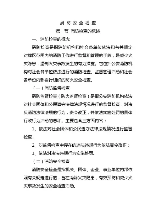消防安全检查