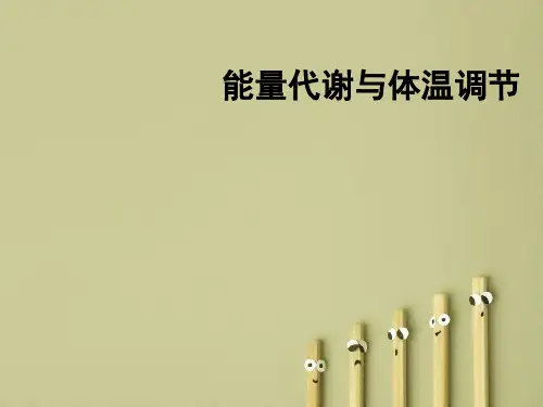 能量代谢和体温调节
