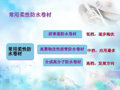 SBS改性沥青防水卷材APP改性沥青防水卷材培训课件