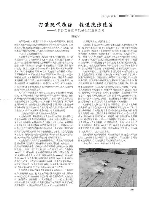 打造现代植保　推进统防统治