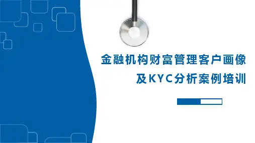 40页完整专业金融机构财富管理客户画像及KYC分析案例培训课件