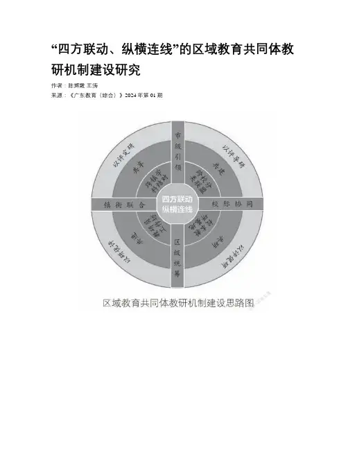 “四方联动、纵横连线”的区域教育共同体教研机制建设研究
