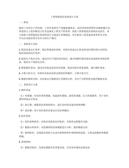 工程智能监控系统设计方案