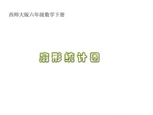 六年级数学下册 扇形统计图(一)课件 西师大版