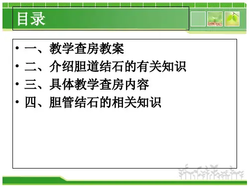实习生教学的查房