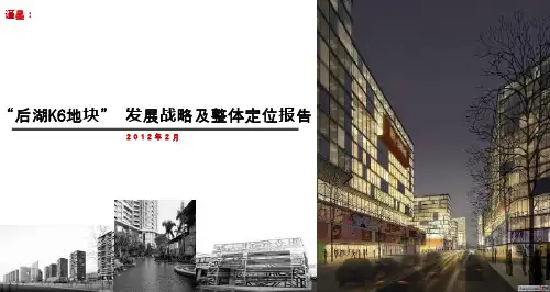 后湖K6地块发展战略及整体定位报告 90P