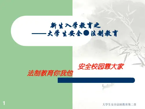 大学生安全法制教育第二章课件