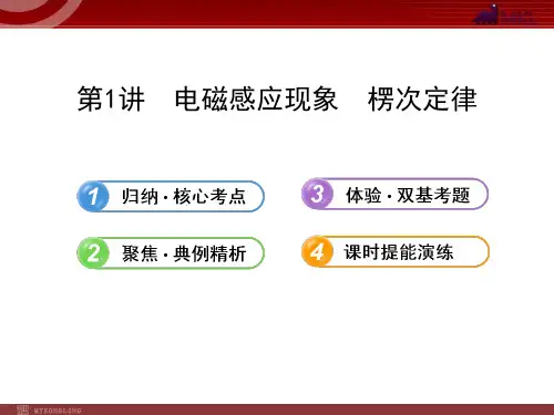 人教版高中物理一轮复习课件：9.1电磁感应现象  楞次定律