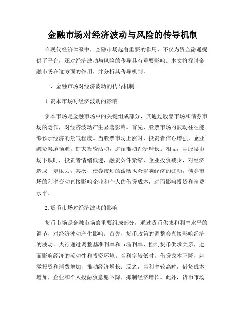 金融市场对经济波动与风险的传导机制