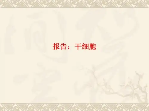 [课件]报告：干细胞PPT