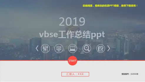 【精品】2018vbse工作总结ppt【精品ppt】