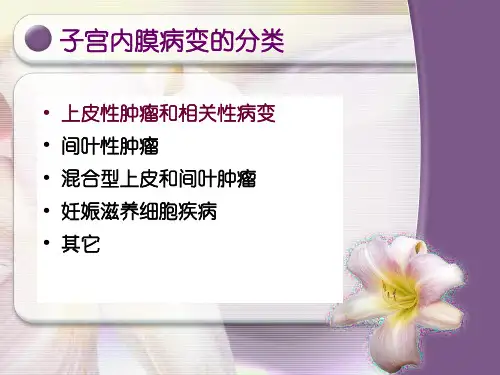最新子宫内膜病变病理基础与超声诊断张丹北京PPT课件