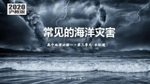 常见的海洋灾害(第1课时)高一地理必修第一册(中图版2019)