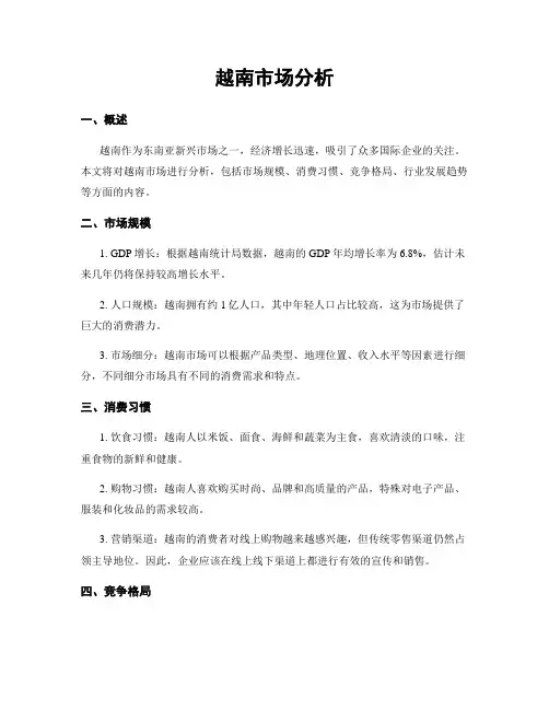 越南市场分析